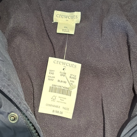 NWT Crewcuts Fleece Hooded Puffer Jacket - Picture 3 of 5